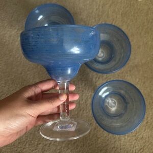 Pier 1 Blue Margarita Set